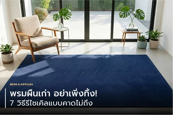 พรมผืนเก่า อย่าเพิ่งทิ้ง! 7 วิธีรีไซเคิลแบบคาดไม่ถึง